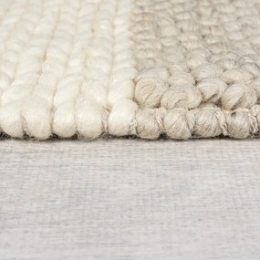 Béžový ručne tkaný koberec s prímesou vlny 160x230 cm Minerals Patchwork – Flair Rugs
