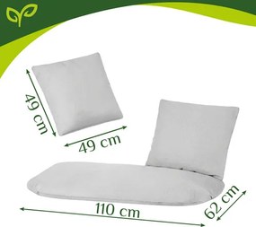 Vankúše pre závesné kreslo, bocianie hniezdo pre 2 osoby 100x100