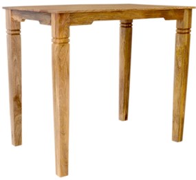furniture-nabytek.cz - Barový jedálenský stôl z masívu mango 120x110x80