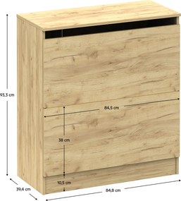 BETTY 2 perinové lôžko, remeselne spracovaný dub