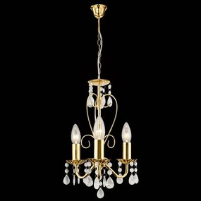 Toolight Toolight, stropné svietidlo 3xE14, EBT012-3CP, zlatá, OSW-01247