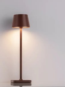 Vonkajšia stolová lampa Deck hnedá