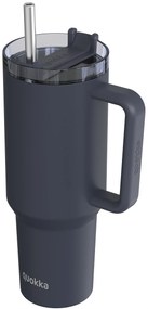 Nerezový termohrnček so slamkou Stream Black 1200 ml