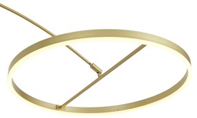 Design booglamp goud incl. LED 3-staps dimbaar - Anello