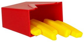 KIK Detský piknikový kôš s pizzou a hamburgerom – farebná plastová hračka s nálepkami 3+