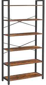 Knižnica NAVARO hnedá/čierna