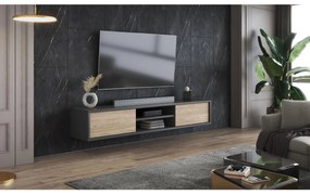 TV stolík Fiora 40 (antracit + dub olejovaný). Vlastná spoľahlivá doprava až k Vám domov. 1066469