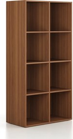 Regál FRAME, nižšie, 2 stĺpce, 1735 x 872 x 450 mm, orech