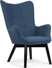 SOFOTEL Kreslo s opierkou na ruky a podnožkou Norse 2045 - modré