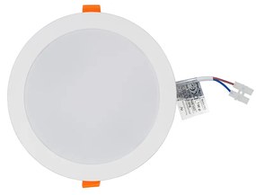 NOWODVORSKI Vstavaný LED panel CL KOS, 16W, teplá biela, okrúhle, biele, IP44