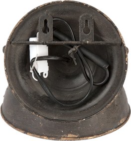 Nástenná čierna retro lampa - 21 * 30 * 19 cm E14 / 25W