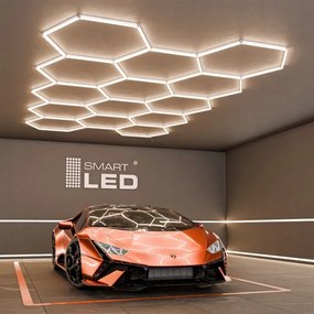 LED stropné svietidlo LED/426W/85-265V 6500K 484x243 cm CRI 90 IP54 biela