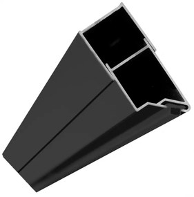 Rea - MOLIER magnetický profil pre sprchové dvere 190cm, čierna, REA-K6395