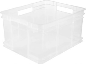 Keeeper Úložný box pre domácnosť aj dielňu, BRUNO XXL, 54L, 52 x 43 x 28 cm, transparentný