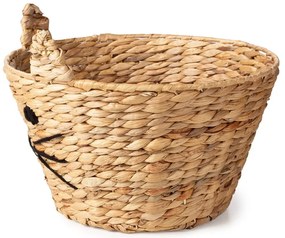Detský kôš na hračky z vodného hyacintu v prírodnej farbe ø 35x26 cm Cat – Compactor