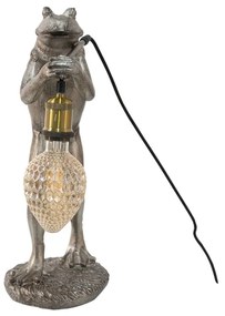 Dekoratívne sivo medené svietidlo ŽABA