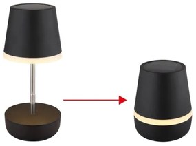 Globo 36638S - LED Solárna lampa 10xLED/0,06W/3V IP44 čierna