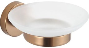 Mexen Remo, sklenená mydelnička, medená matná, 7050739-65