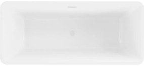Mexen Tonia, voľne stojaca vaňa 170 x 75 cm, biela, biely prepad, 52171707500-20