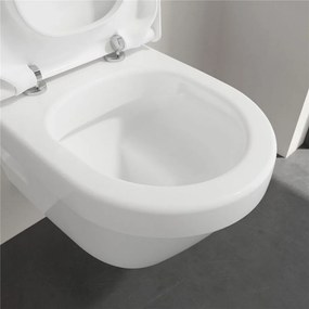 VILLEROY &amp; BOCH Architectura Compact závesné WC s hlbokým splachovaním bez vnútorného okraja, 350 x 480 mm, biela alpská, s povrchom AntiBac a CeramicPlus, 4687R0T2