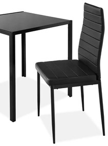 Jedálenská súprava pre 2 osoby so skleneným stolom