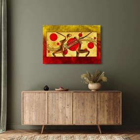 Abstraktný obraz s dvoma ženami (90x60 cm)