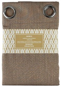 Záves na priechodkách Horus 135x250 hnedá Merkury Home