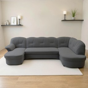 XXXLutz SEDACIA SÚPRAVA, textil, tmavosivá MID.YOU - Sedačky - 001776009117
