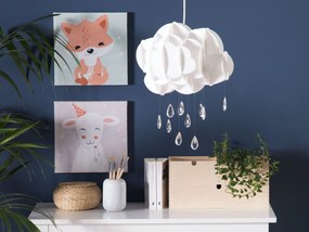 Elegantná závesná lampa v tvare oblakov AILENNE Beliani
