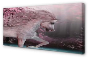 Obraz canvas Unicorn stromy jazero 120x60 cm