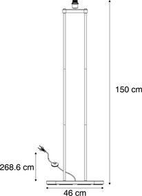 Moderná stojaca lampa béžová - Thijmen