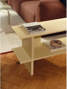 Žltý kovový regál 160x57x37 cm Hes – noo.ma