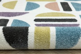 Koberec LIMA M045A ružový / modrý / krémový