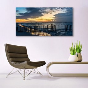 Obraz na akrylátovom skle More pláž príroda 120x60 cm