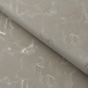 Biante Zamatový behúň na stôl Isabela IBL-019 Zlatý/dymový mramor na sivobéžovom 45x160 cm