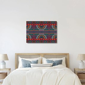 Sklenený obraz ornamentálne abstrakcie (70x50 cm)