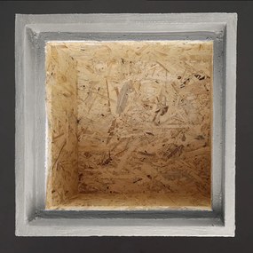 AMADEA Betónový kvetináč odľahčený - hladký, 33x33x50, 5cm, český výrobok