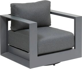 Hliníkové kreslo MADRID rotačné (antracit)