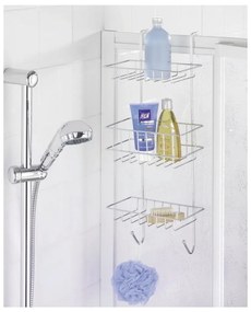 Nástenná závesná kúpeľňová trojposchodová polička Wenko Revigo