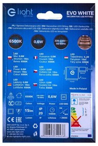 Schodiskové LED svietidlo Evo, 1x LED 0,6w, 4000k, w
