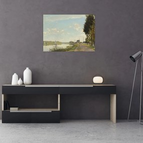 Sklenený obraz - Claude Monet, Argenteuil, reprodukcia (70x50 cm)