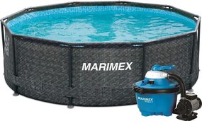 Marimex | Bazén Marimex Florida 3,66x0,99 m - motív RATAN s pieskovou filtráciou | 19900076
