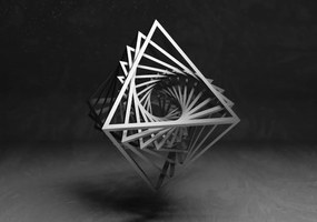Fototapeta - Geometria 3D (254x184 cm)