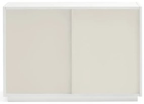 Biela nízka komoda 100x70 cm Doric – Teulat