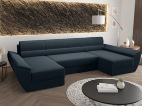 Rohová sedacia súprava U Radiant U4 (tmavomodrá). Akcia -20%. Vlastná spoľahlivá doprava až k Vám domov. 1057547