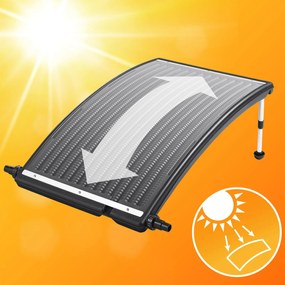 InternetovaZahrada Solárny panel na ohrev vody 112x55x14 cm - antracit