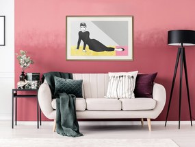 Artgeist Plagát - Beautiful Audrey [Poster] Veľkosť: 30x20, Verzia: Čierny rám