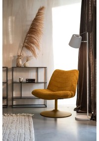 Okrovožlté zamatové kreslo Bubba – Zuiver