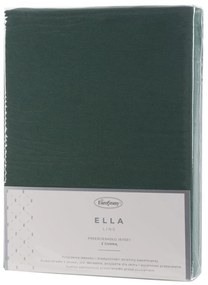 BAVLNENÉ PRESTIERADLO S GUMOU ADELA 220X200X25 CM TMAVOZELENÁ