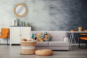 Tutumi Tutumi, nástenné zrkadlo Boho 36 cm KLNA-MR01, svetlá hnedá, HOM-02802